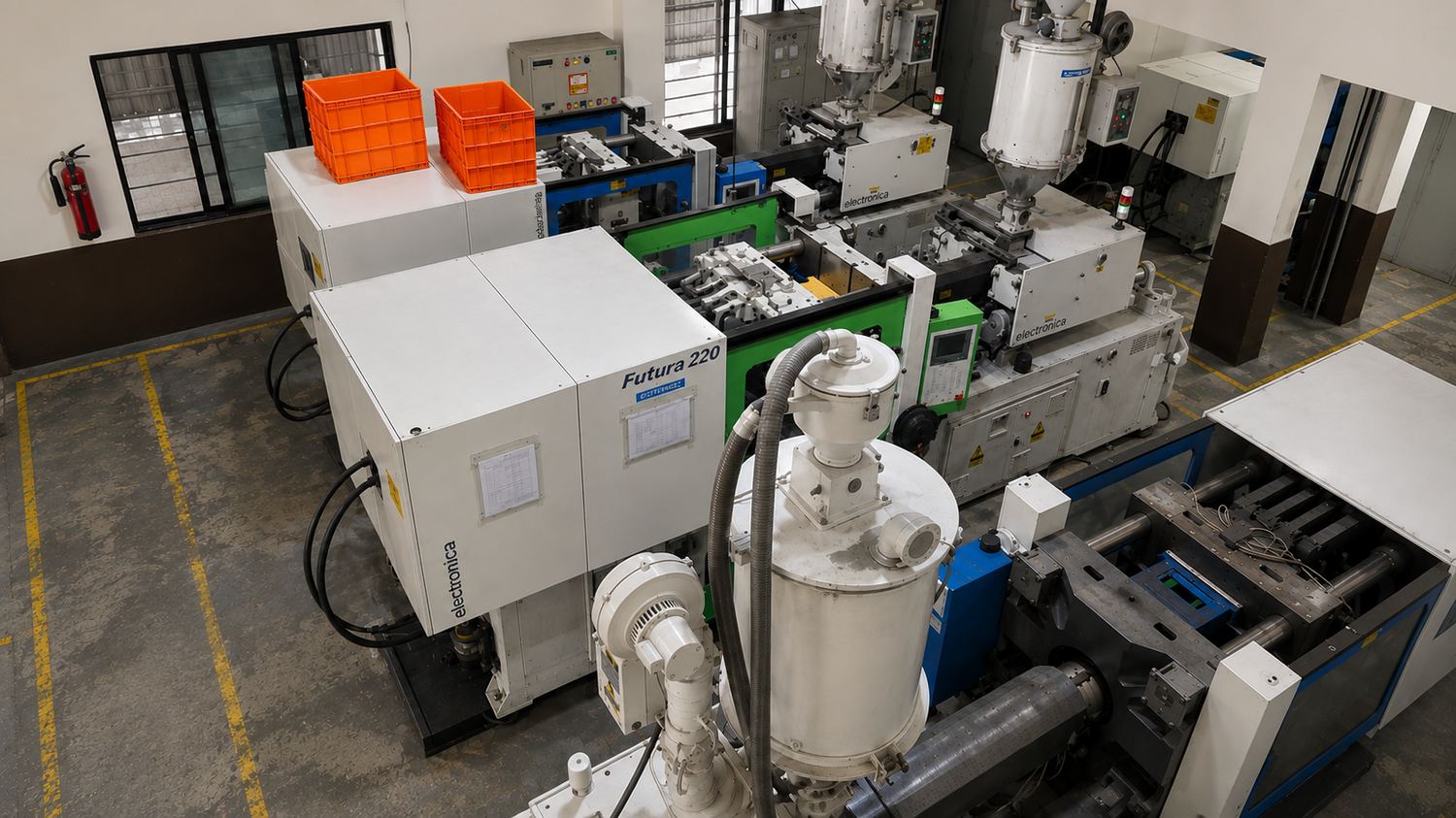 Injection moulding area at the Wagholi plant